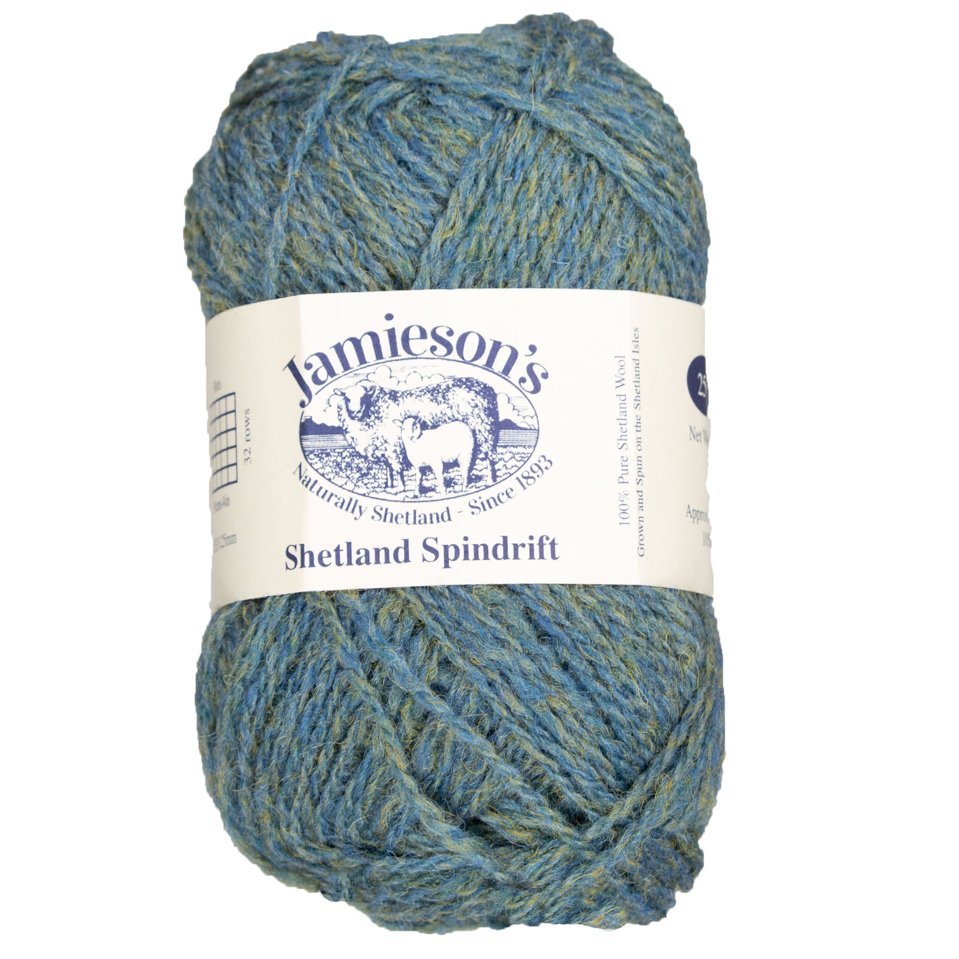Jamieson's of Shetland Spindrift Yarn - 240 Yell Sound Blue - Zoom Image
