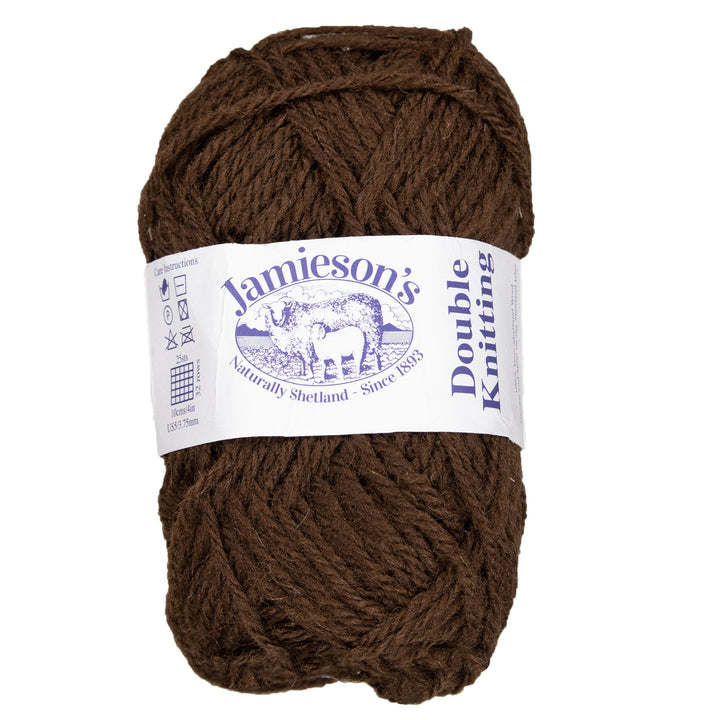 Jamieson's of Shetland Double Knitting Yarn - 880 Coffee - Zoom Image
