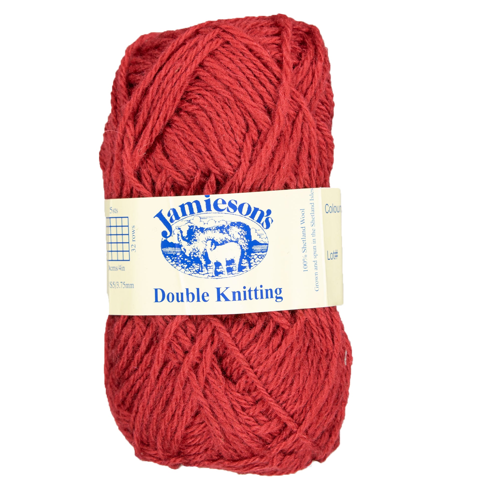 Jamieson's of Shetland Double Knitting Yarn - 525 Crimson - Zoom Image
