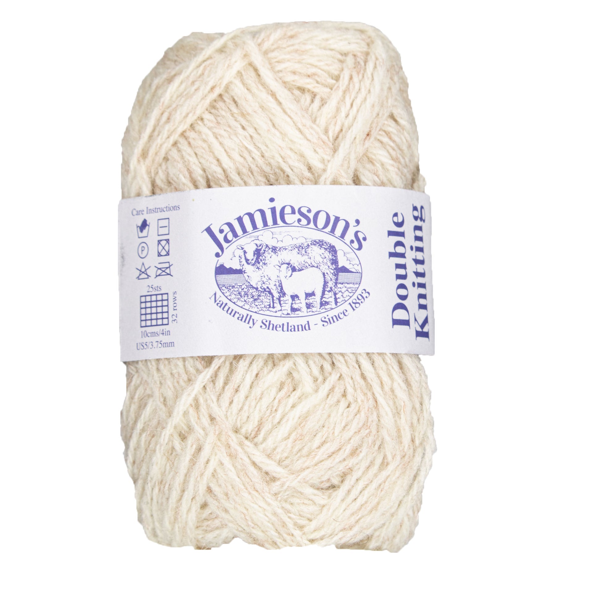 Jamieson's of Shetland Double Knitting Yarn - 343 Ivory - Zoom Image
