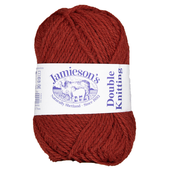 Jamieson's of Shetland Double Knitting Yarn - 587 Madder - Zoom Image