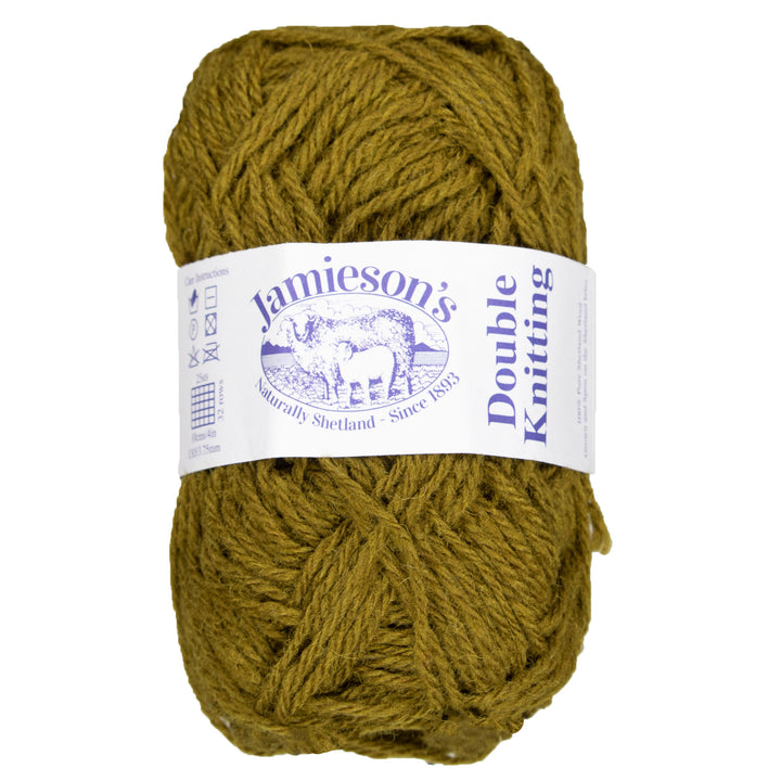 Jamieson's of Shetland Double Knitting Yarn - 429 Old Gold - Zoom Image