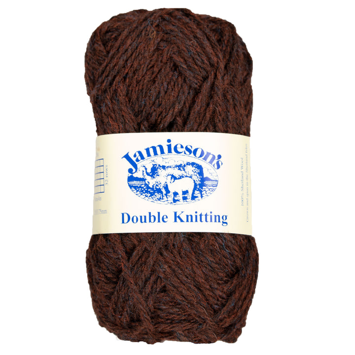 Jamieson's of Shetland Double Knitting Yarn - 198 Peat - Zoom Image