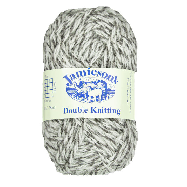 Jamieson's of Shetland Double Knitting Yarn - 112 Shaela/White - Zoom Image