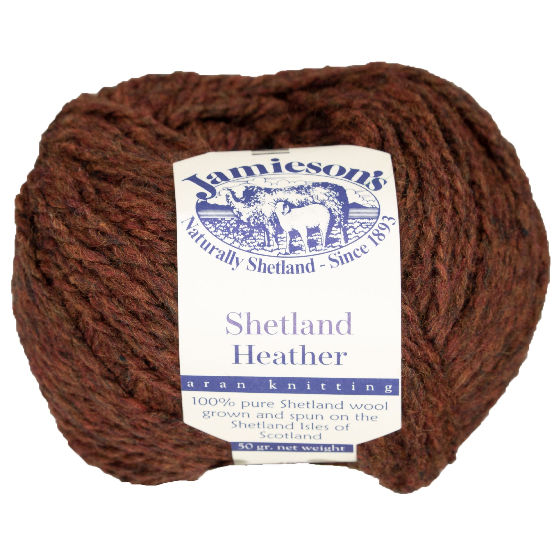 Jamieson's of Shetland Heather Aran Yarn - 199 Copper Beech - Zoom Image
