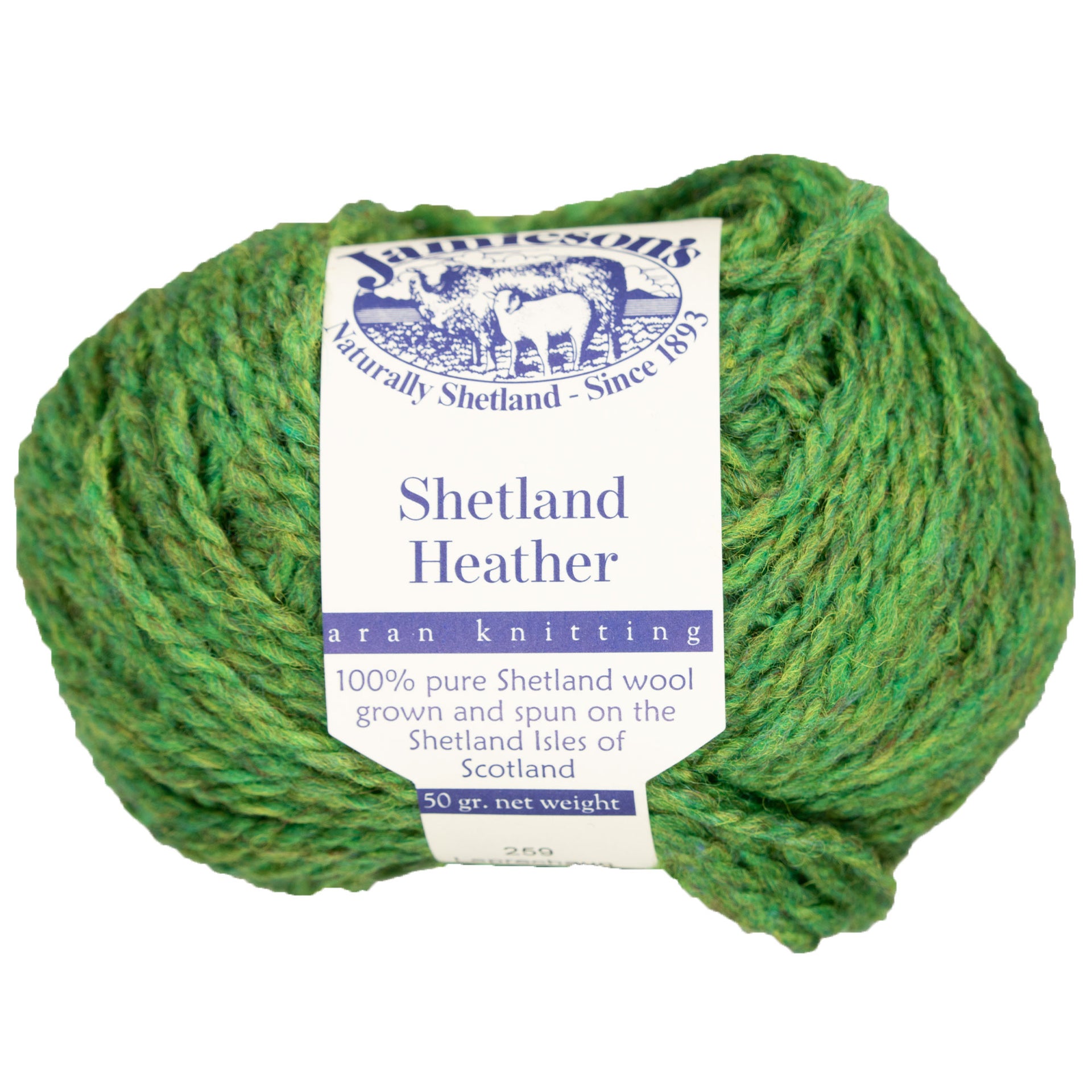 Jamieson's of Shetland Heather Aran Yarn - 259 Leprechaun - Zoom Image
