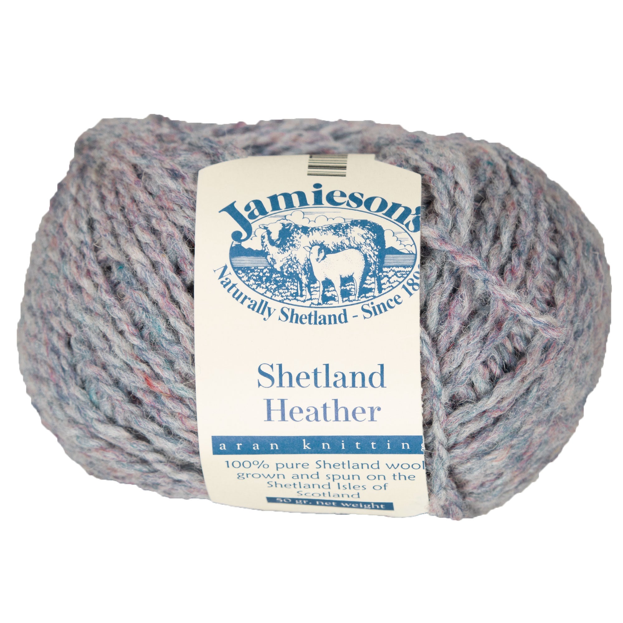 Jamieson's of Shetland Heather Aran Yarn - 180 Mist - Zoom Image