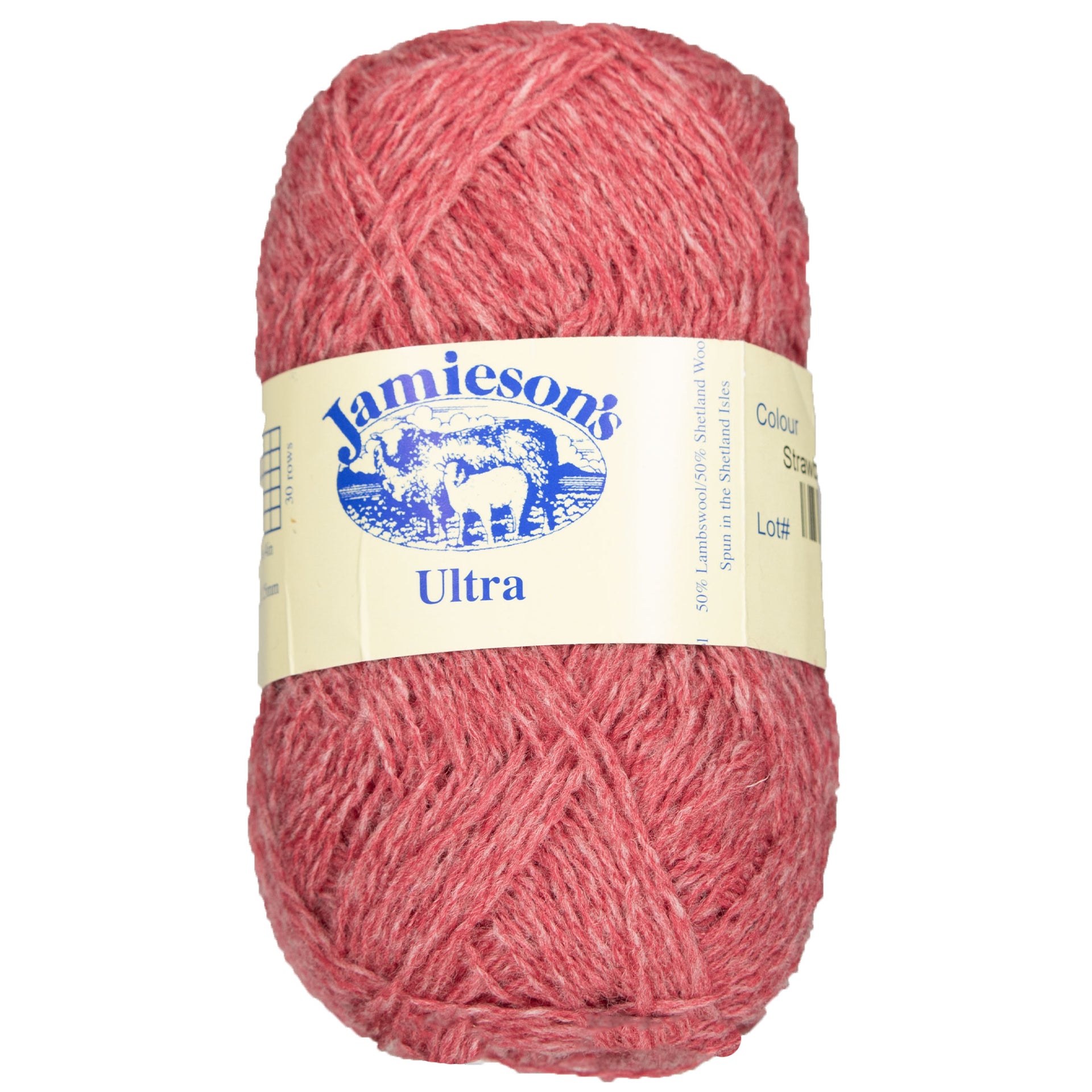 Jamieson's of Shetland Ultra Lace Weight Yarn - 502 Strawberry Crush - Zoom Image
