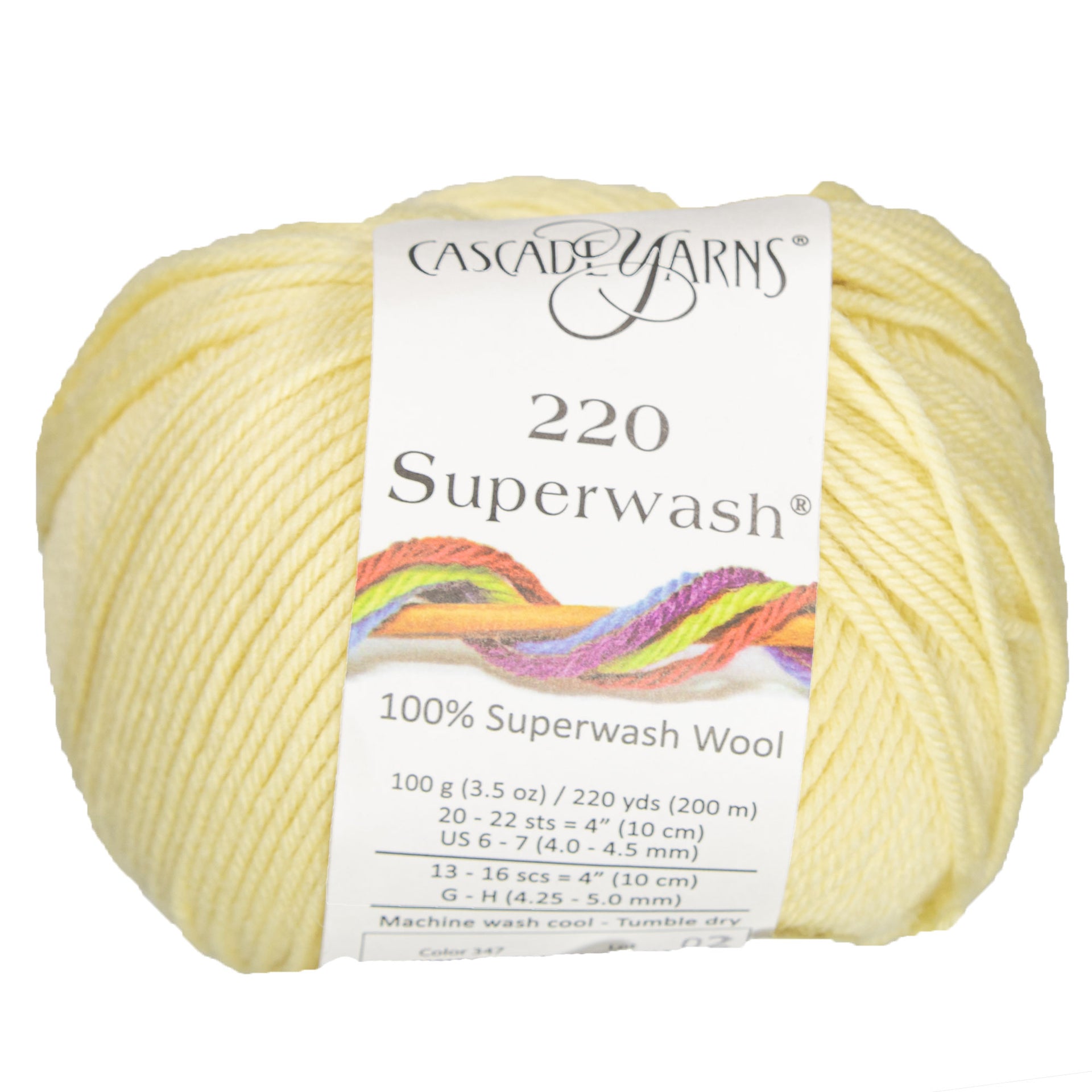 Cascade Yarns 220 Superwash Yarn - 0347 Chamomile - Zoom Image
