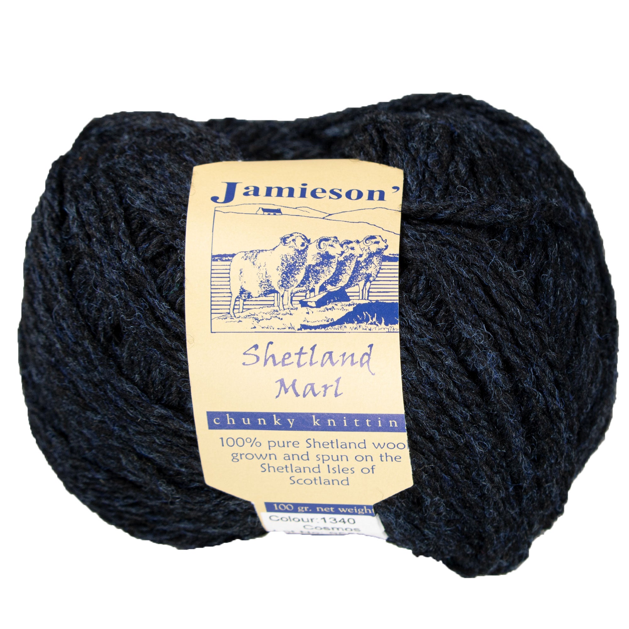 Jamieson's of Shetland Marl Chunky Yarn - 1340 Cosmos - Zoom Image