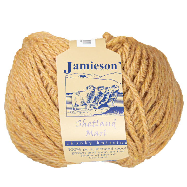 Jamieson's of Shetland Marl Chunky Yarn - 383 Husk - Zoom Image