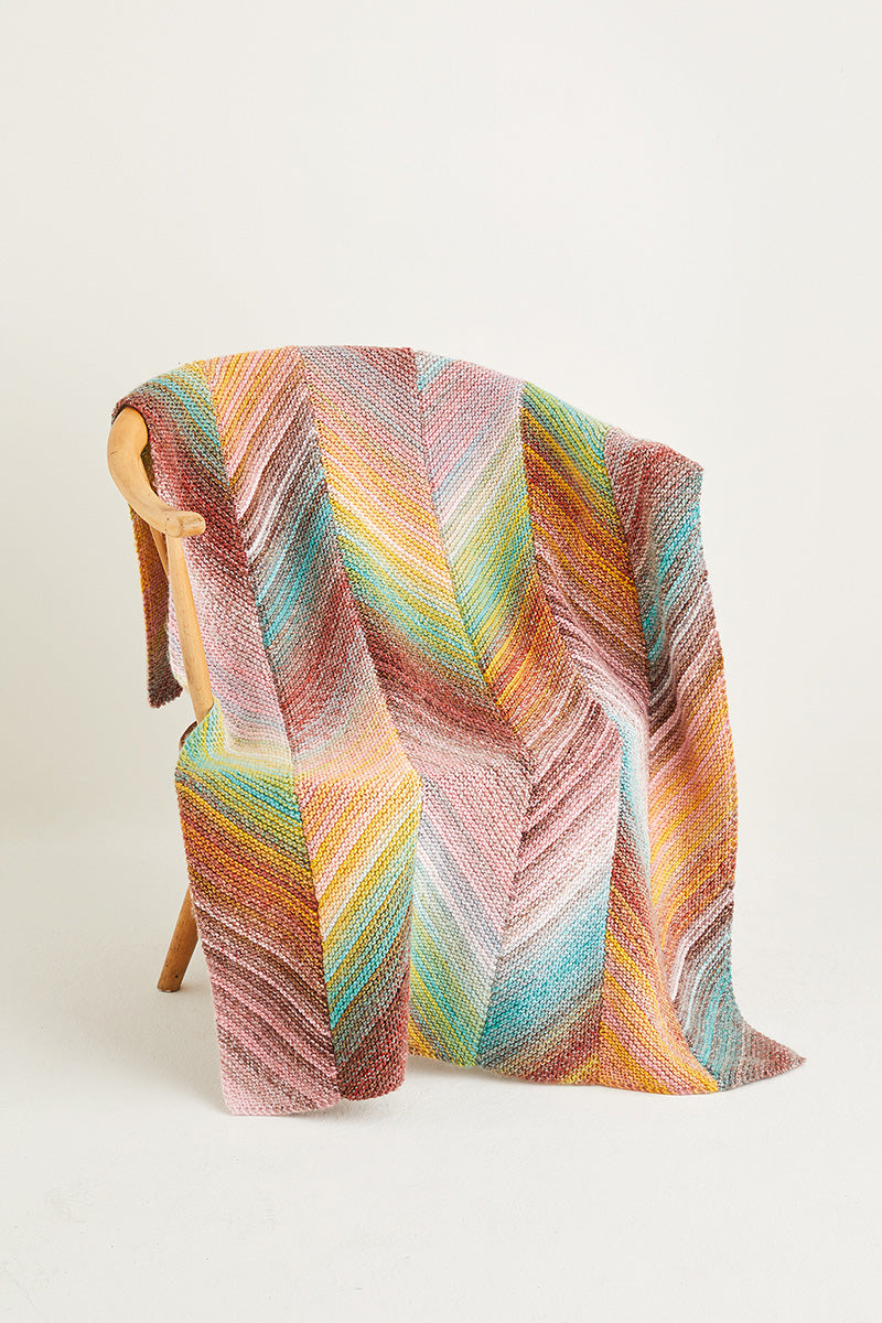 Sirdar Jewelspun Patterns - 10141 Knit Blanket - PDF Download - Extra Image
