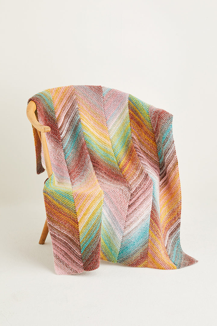 Sirdar Jewelspun Patterns - 10141 Knit Blanket - PDF Download - Extra Image