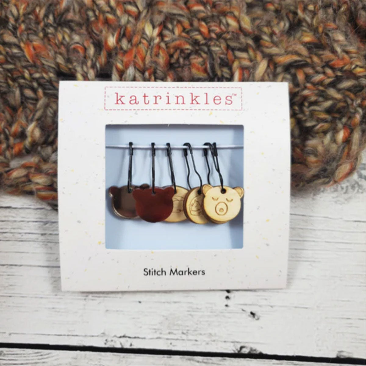 Katrinkles Stitch Markers - Hibernating Bears - Extra Image
