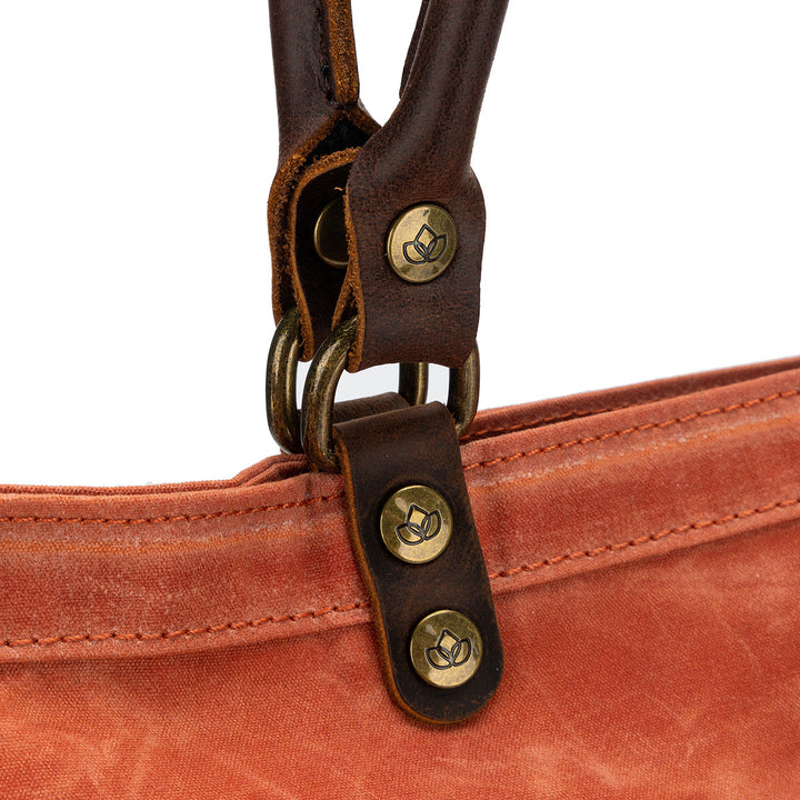 della Q Maker's Canvas Tote - Orange - Extra Image