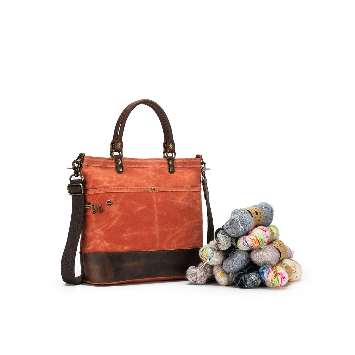 della Q Maker's Canvas Tote - Orange - Extra Image
