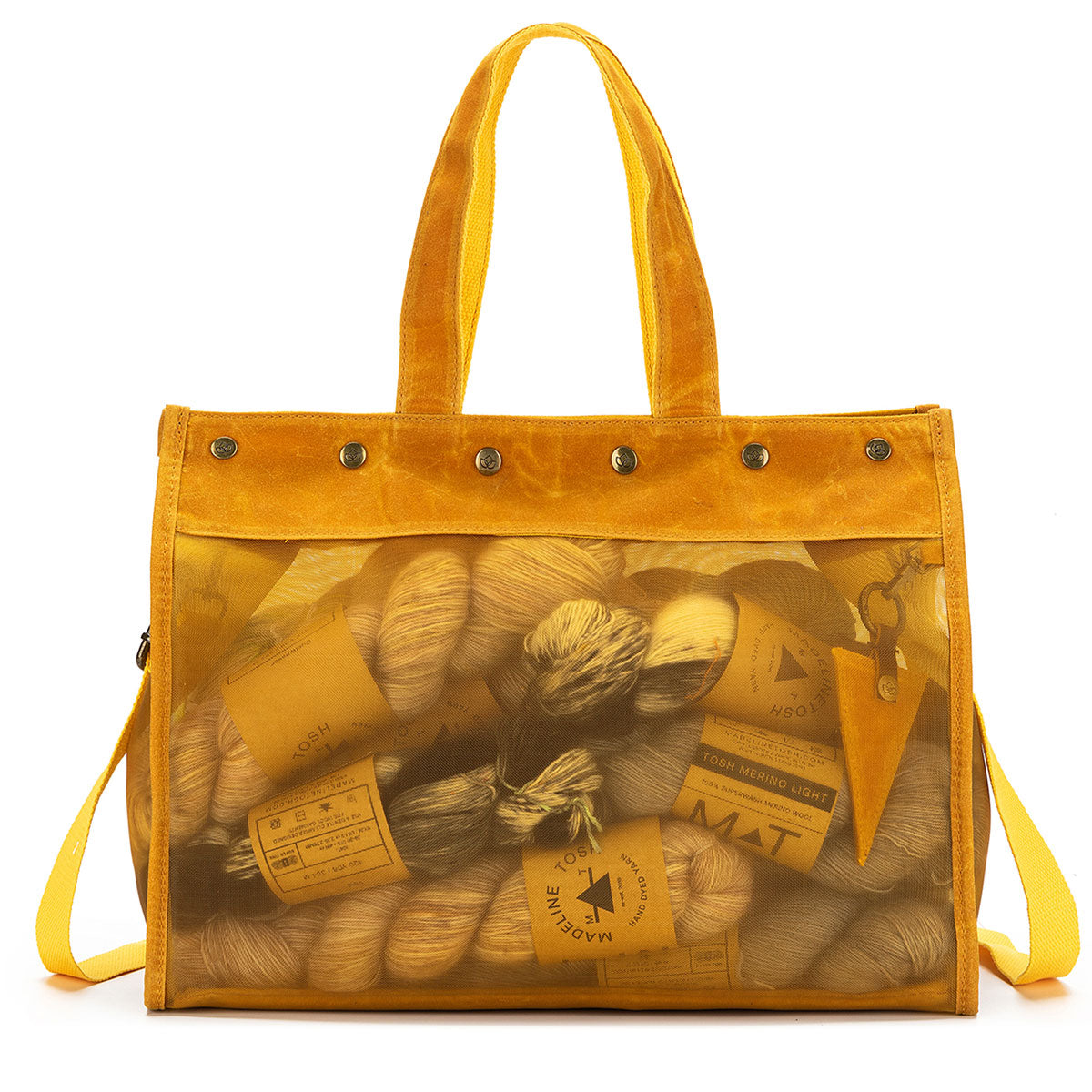 della Q Maker's Mesh Tote - Mustard - Extra Image
