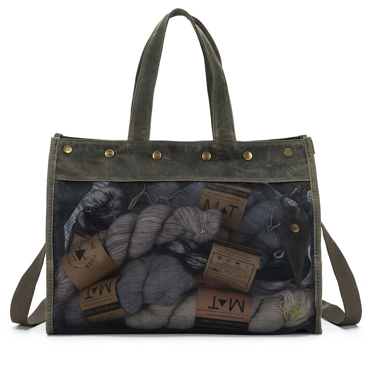 della Q Maker's Mesh Tote - Olive - Extra Image
