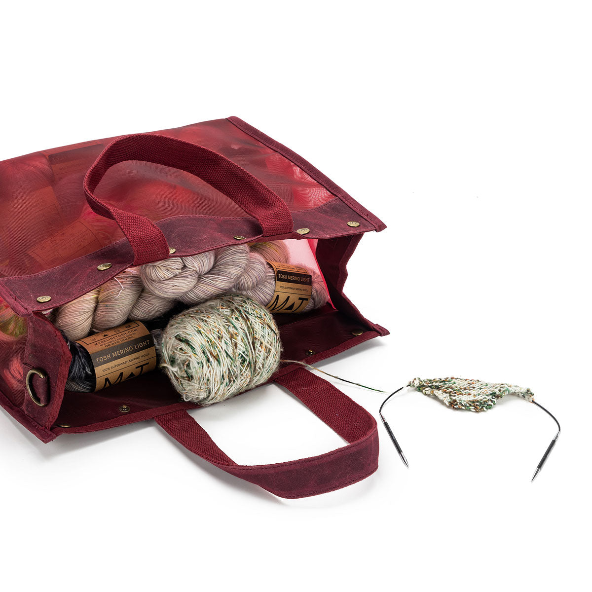 della Q Maker's Mesh Tote - Olive - Extra Image