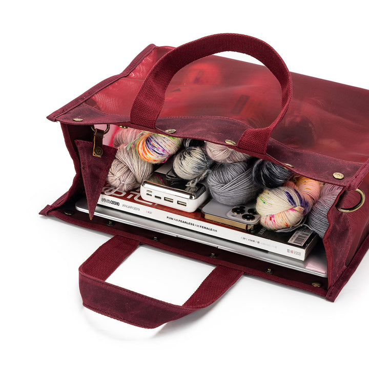 della Q Maker's Mesh Tote - Purple - Extra Image