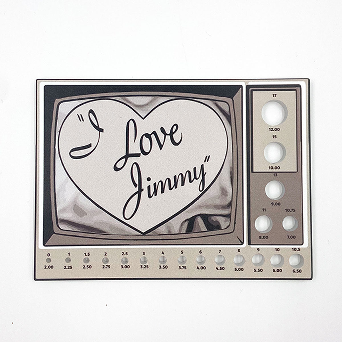 Jimmy Beans Wool StitchCom Needle Gauges - I Love Loopy - Extra Image
