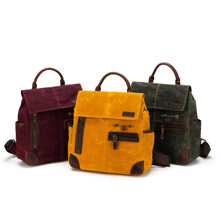 della Q Maker's Midi Backpack - Mustard - Extra Image