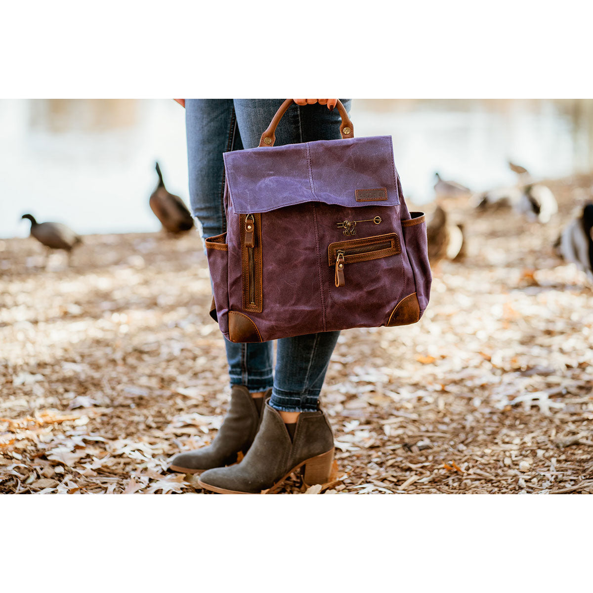 della Q Maker's Midi Backpack - Olive - Extra Image