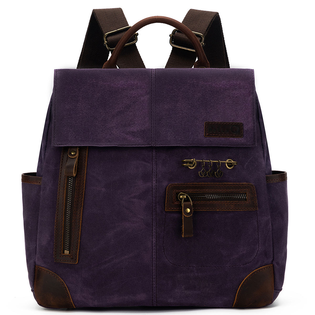 della Q Maker's Midi Backpack - Purple - Extra Image
