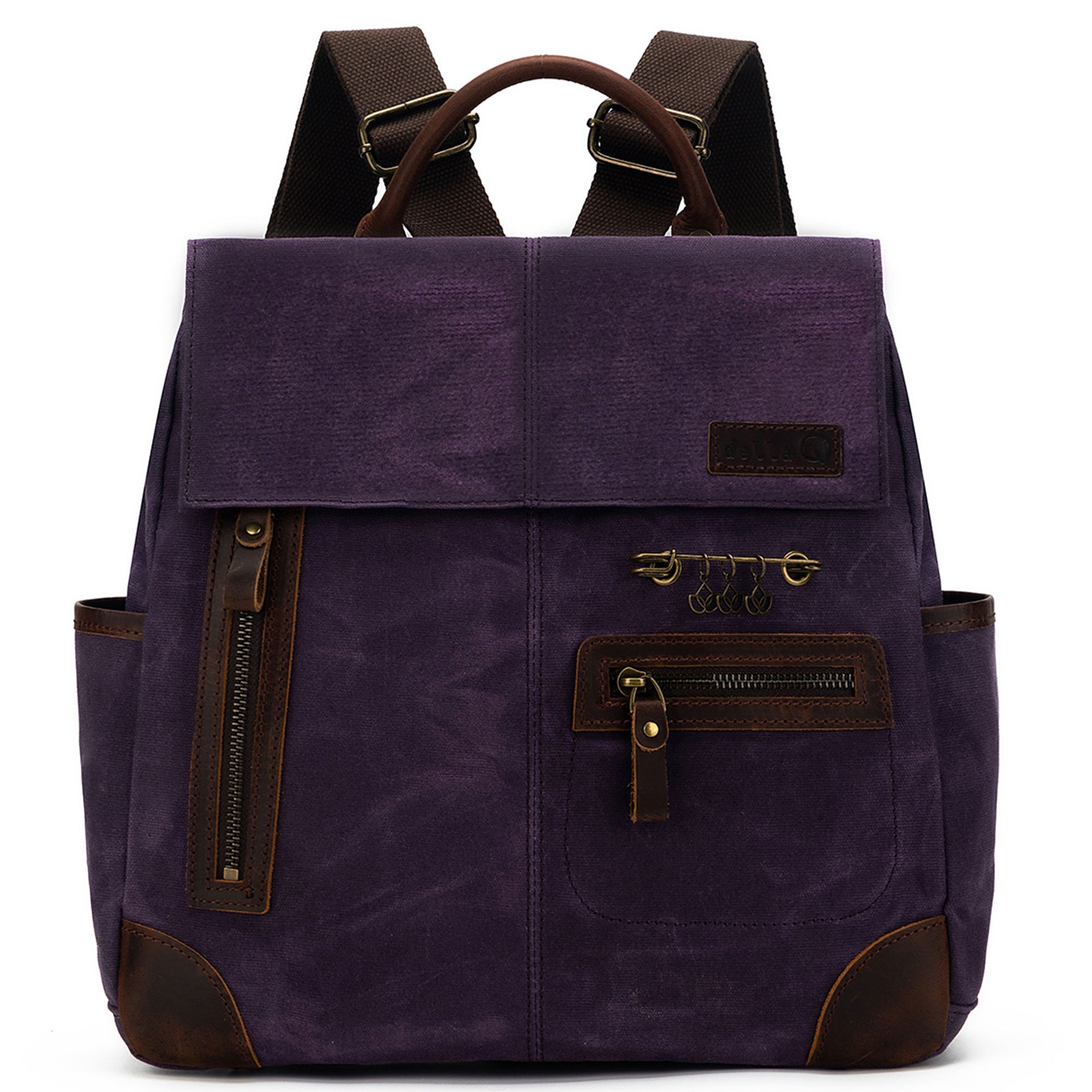 della Q Maker's Midi Backpack - Purple - Zoom Image
