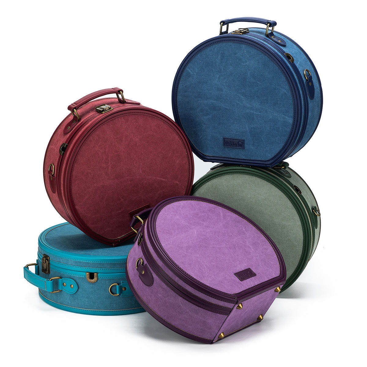 della Q Maker's Hat Box - Maroon - Extra Image