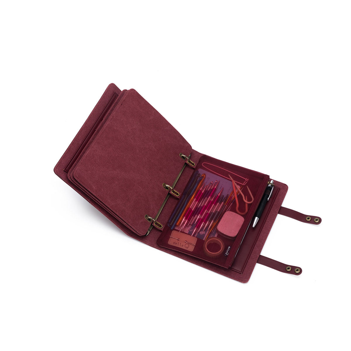 della Q Hook & Needle Notebook - Teal - Extra Image