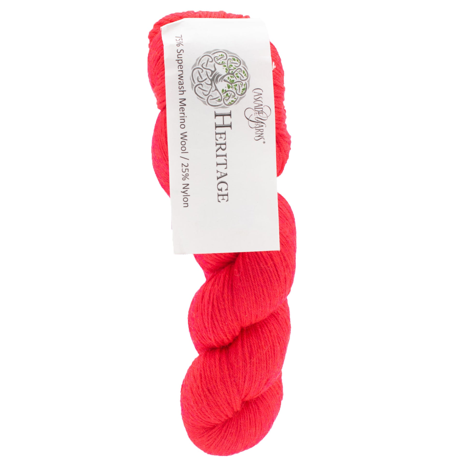 Cascade Yarns Heritage Yarn - 5788 Highlighter Red - Zoom Image
