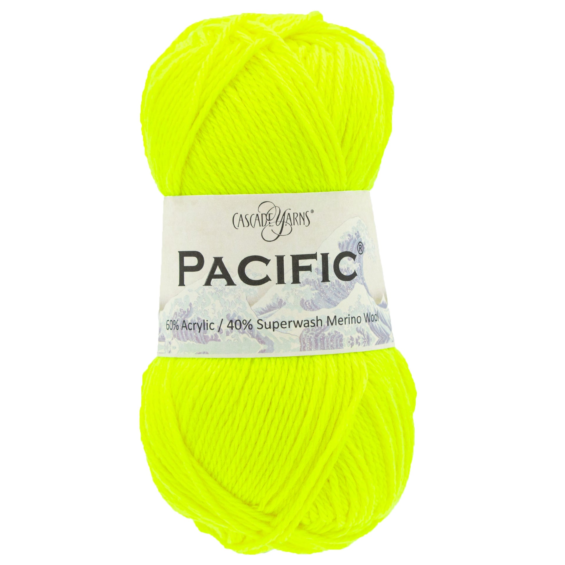Cascade Yarns Pacific Yarn - 198 Neon Yellow - Zoom Image

