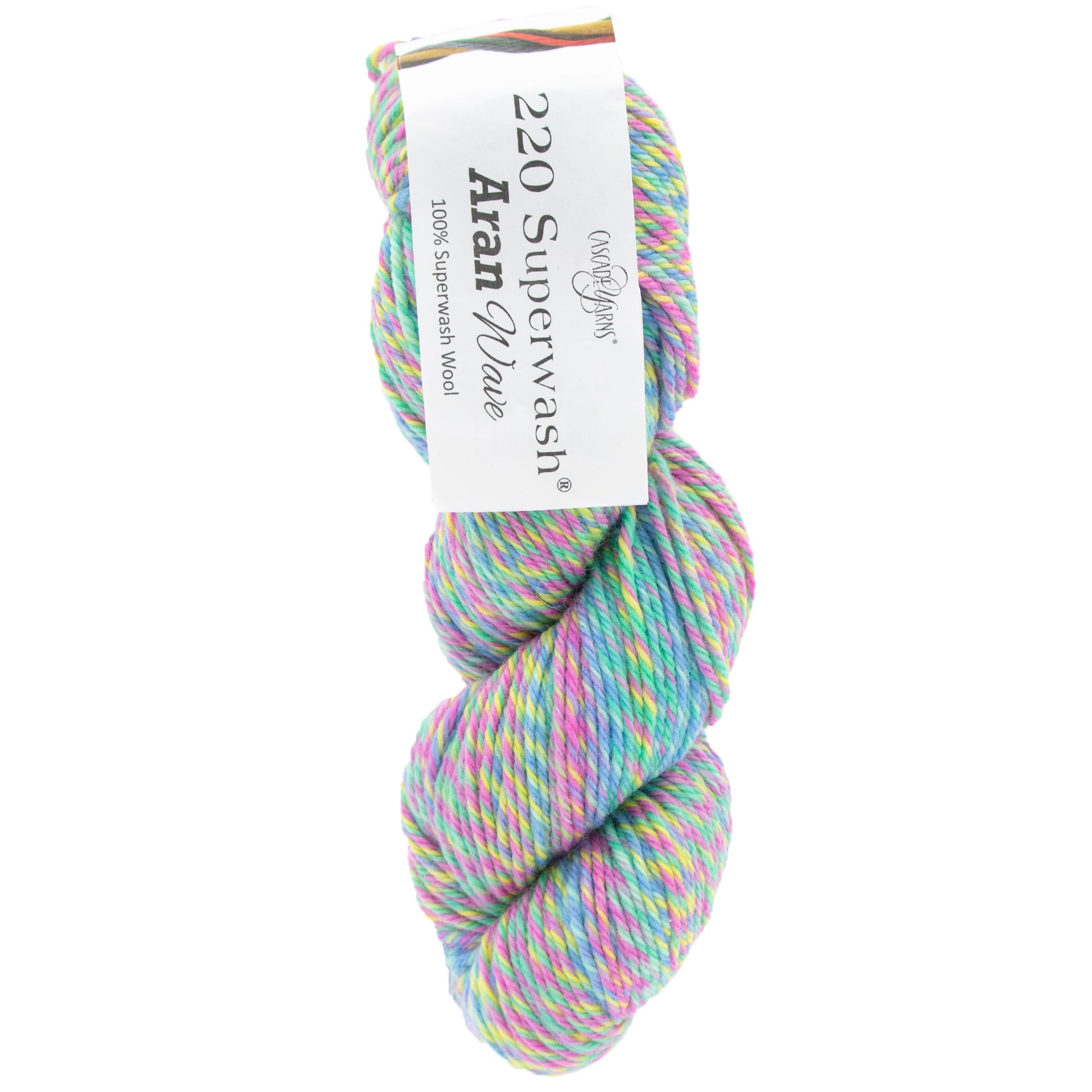 Cascade Yarns 220 Superwash Aran Wave Yarn - 120 Springtime - Zoom Image
