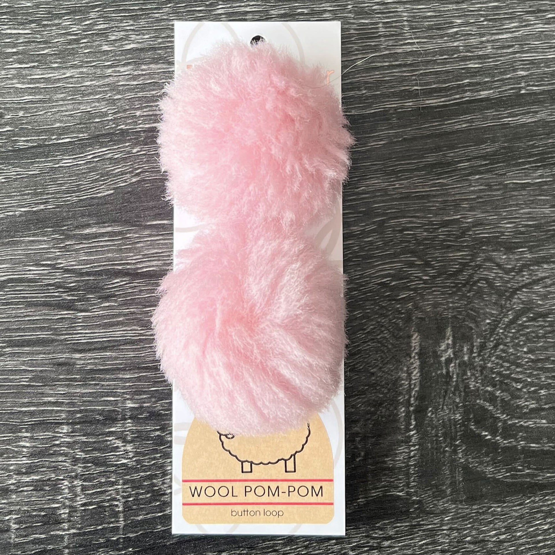 Ikigai Fiber Wool Pom Poms - Pink Wool Pom 6cm - Zoom Image
