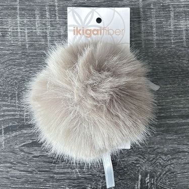 Ikigai Fiber Faux Luxe Pom Poms - Xl Lux Grey - Zoom Image