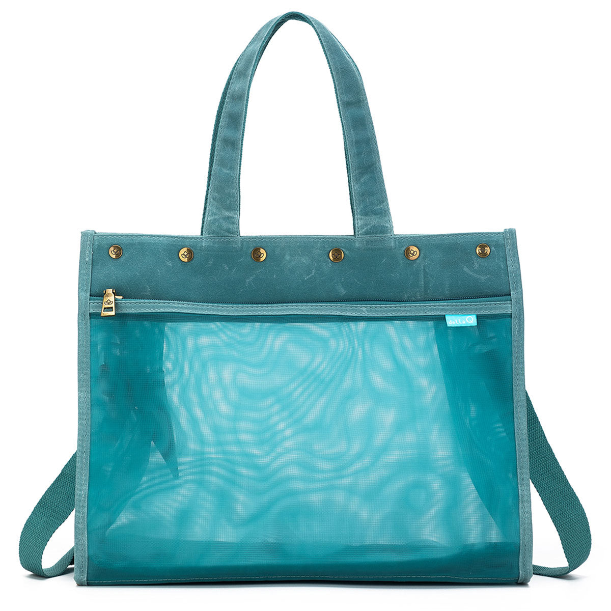 della Q Maker's Mesh Tote - Teal - Extra Image
