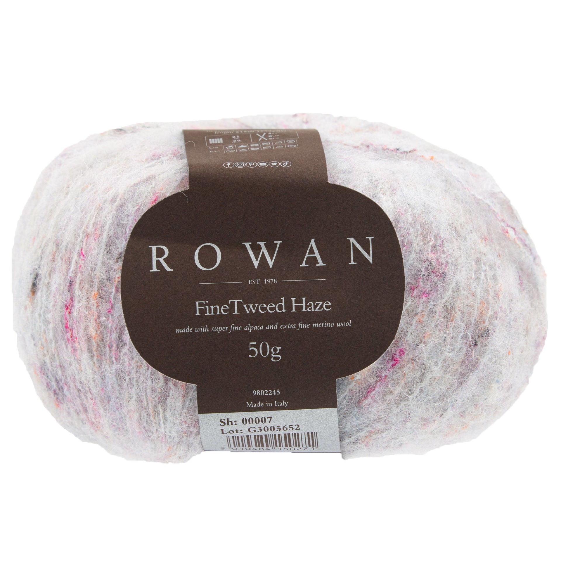 Rowan Fine Tweed Haze Yarn - 007 Mist - Zoom Image
