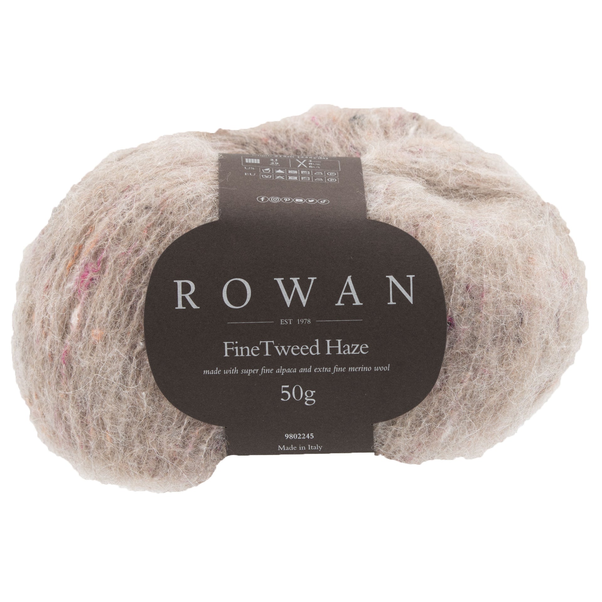 Rowan Fine Tweed Haze Yarn - 006 Linen - Zoom Image

