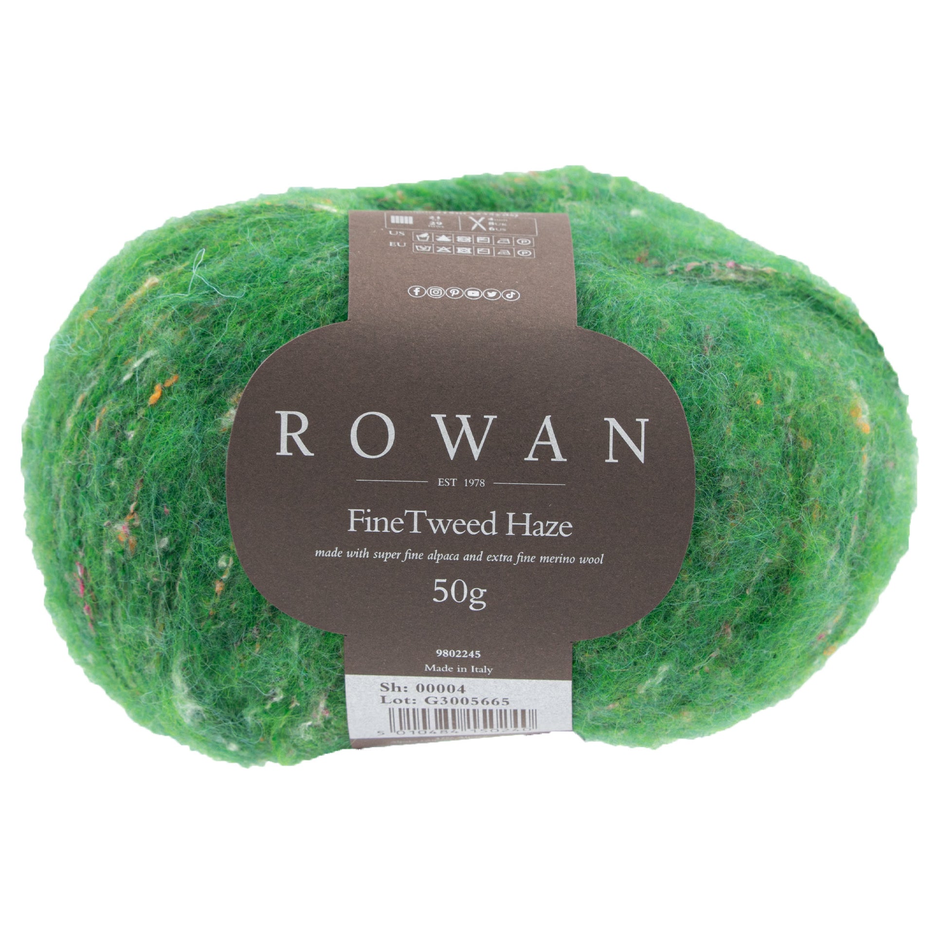 Rowan Fine Tweed Haze Yarn - 004 Verd - Zoom Image
