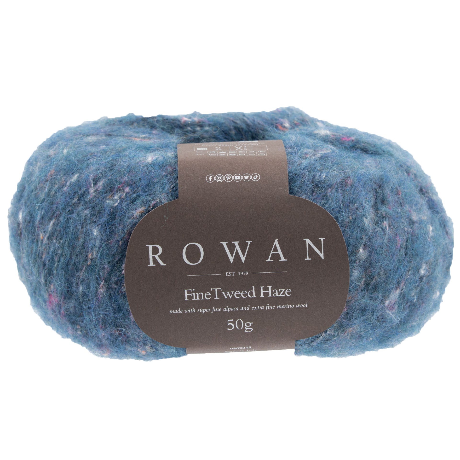 Rowan Fine Tweed Haze Yarn - 002 Deep - Zoom Image
