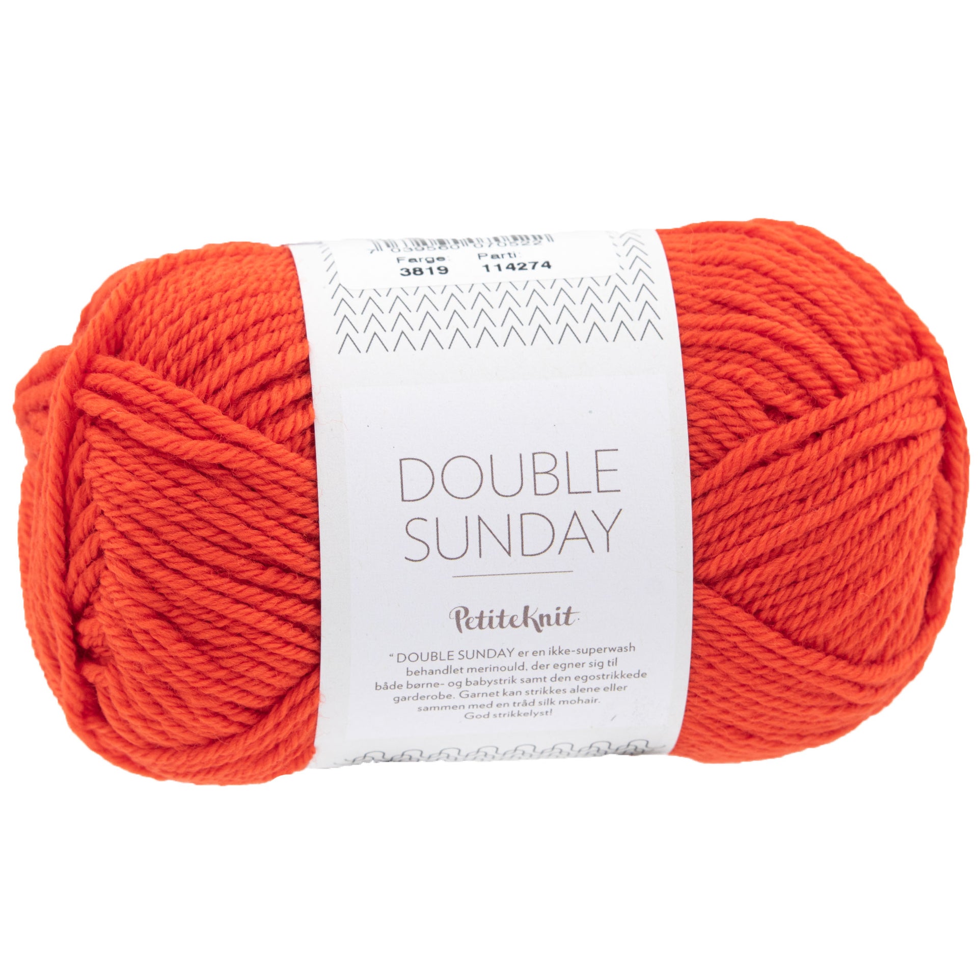 Sandnes Garn  Double Sunday Yarn - 3819 That Orange Feeling (Petite Knits Color Palette) - Zoom Image
