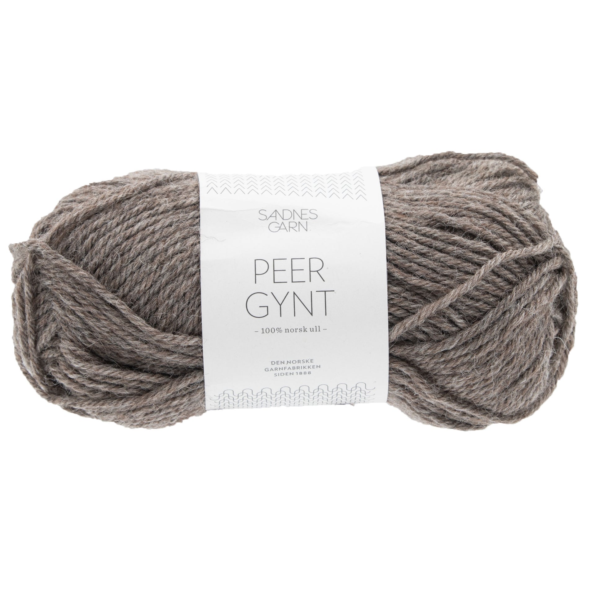 Sandnes Garn  Peer Gynt Yarn - 2652 Medium Brown Heather - Zoom Image
