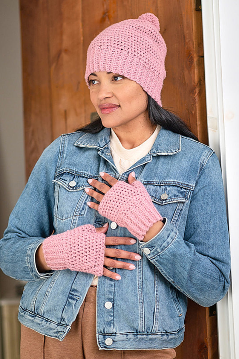 Berroco Talara Patterns - Porcini Hat and Mitts - PDF Download - Extra Image
