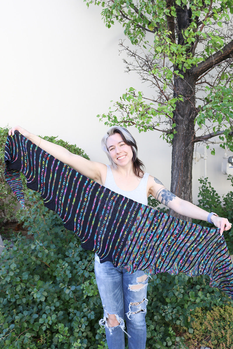 Jimmy Beans Wool PDF Patterns - Kaleido Shawl - PDF Download - Extra Image
