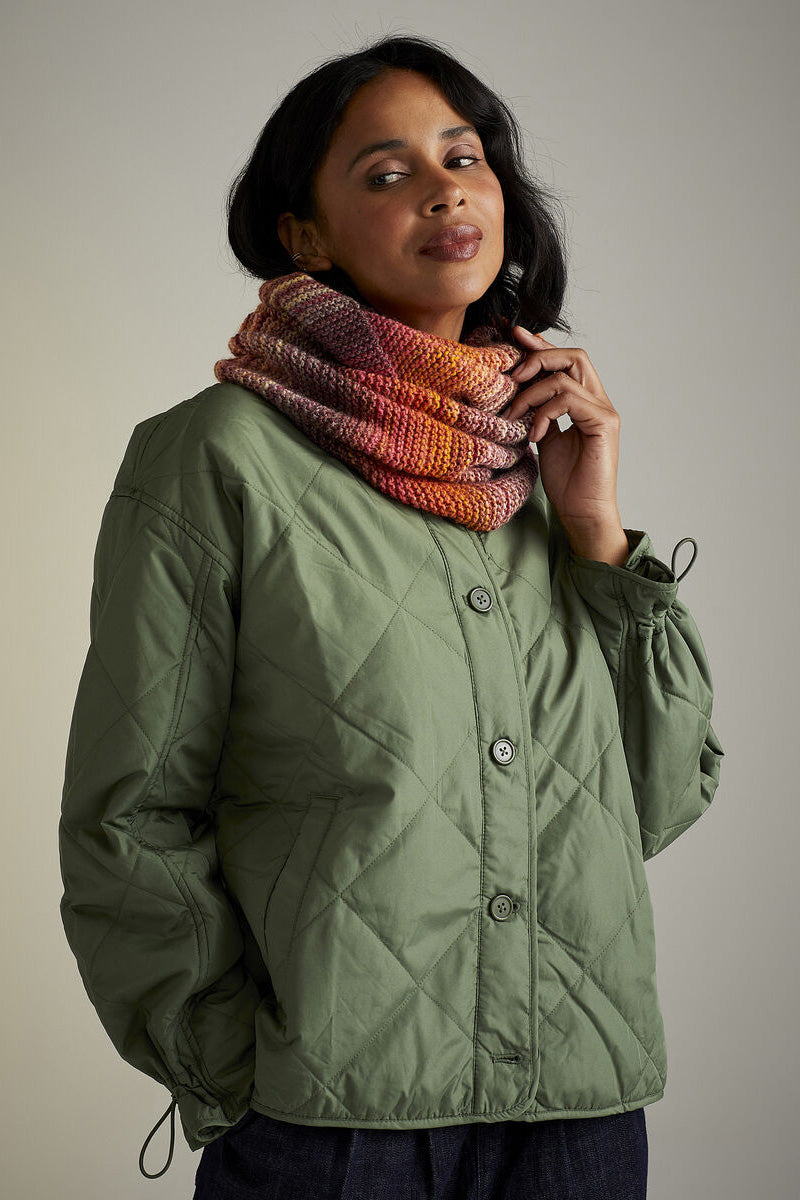 Sirdar Jewelspun Patterns - 10729 Sunset Stroll Snood - PDF Download - Extra Image
