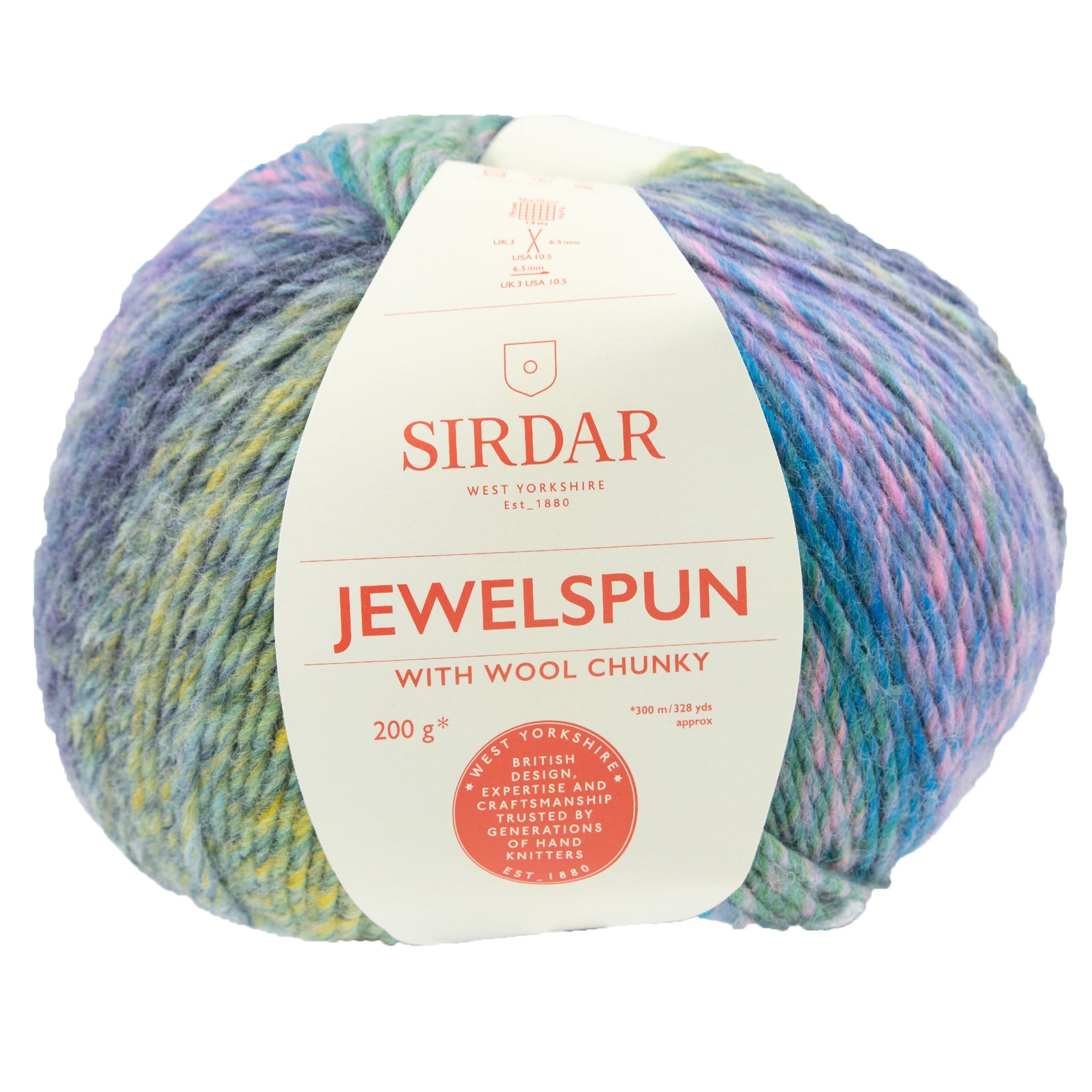 Sirdar Jewelspun with Wool Chunky Yarn - 200 Shimmering Sea Glass - Zoom Image
