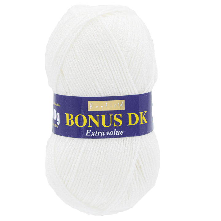Hayfield Bonus DK Yarn - 961 White - Zoom Image