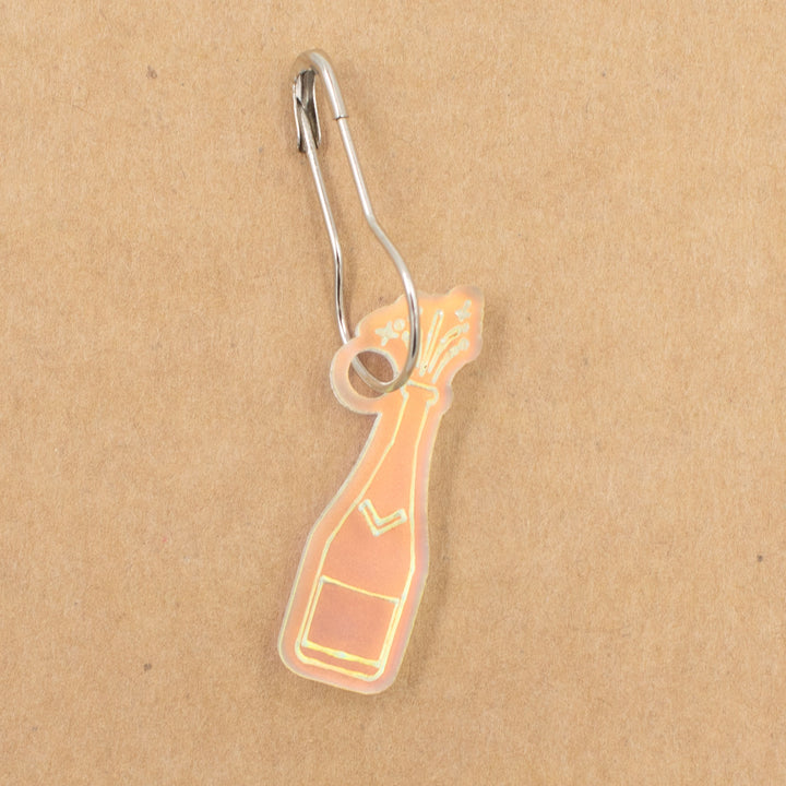 Birdie Parker Stitch Markers - Champagne Bottle - Zoom Image