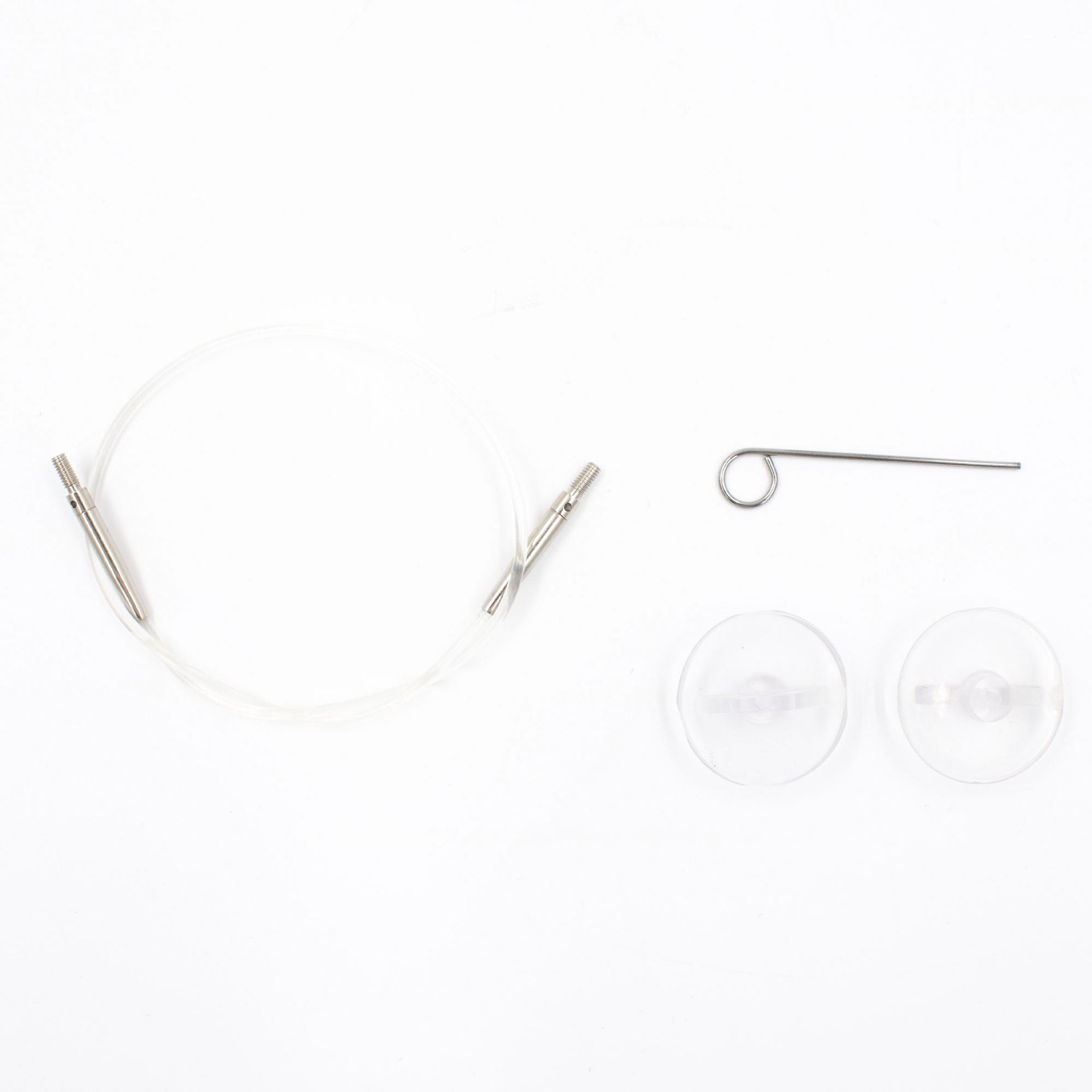 LYKKE Crafts Interchangeable Needle Cords - Clear - 16"/40 cm [for 3.5" tips] - Zoom Image
